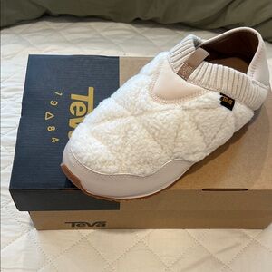 Teva Cream Quilted Slip-On Footwear
